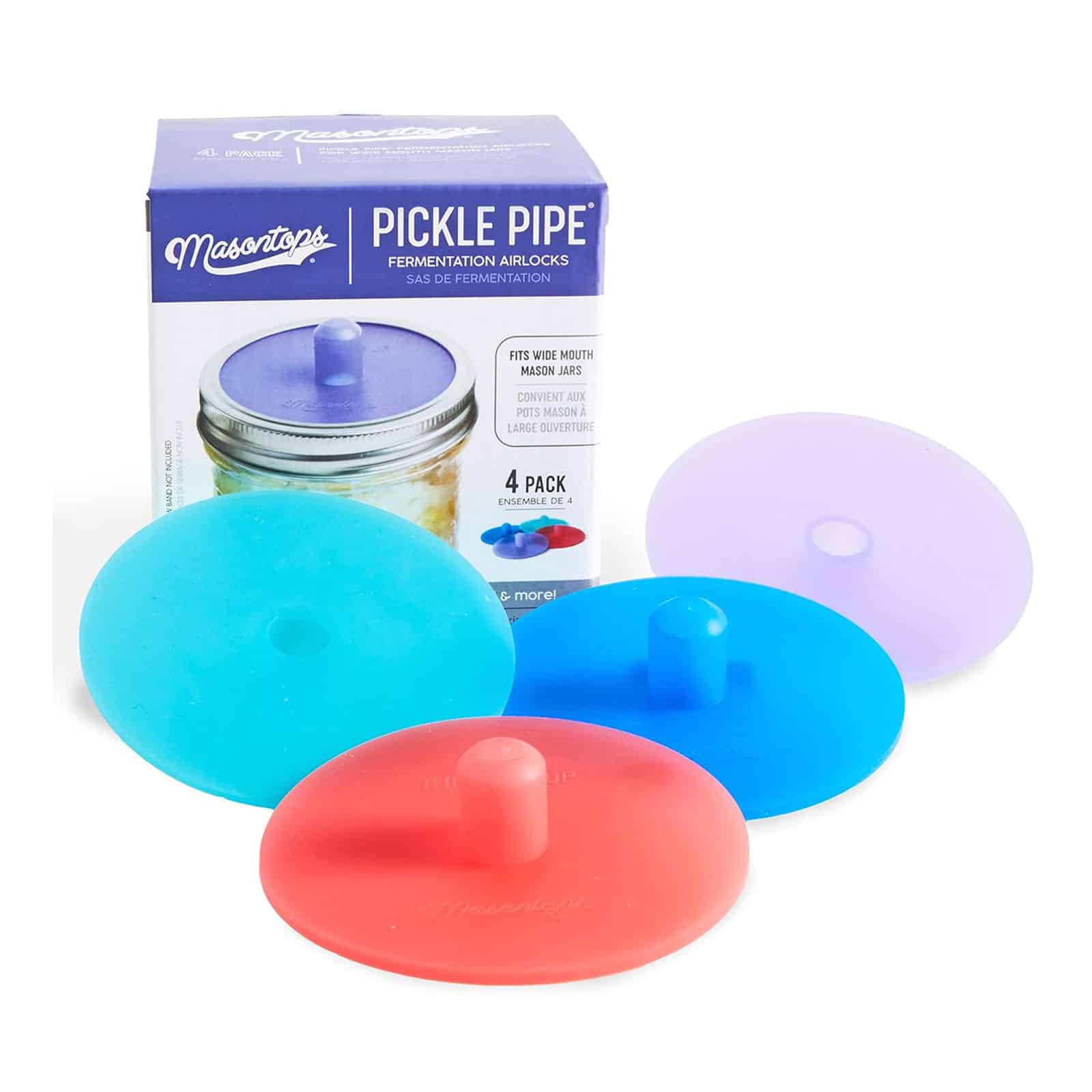 Masontops Pickle Pipe fermentation airlocks