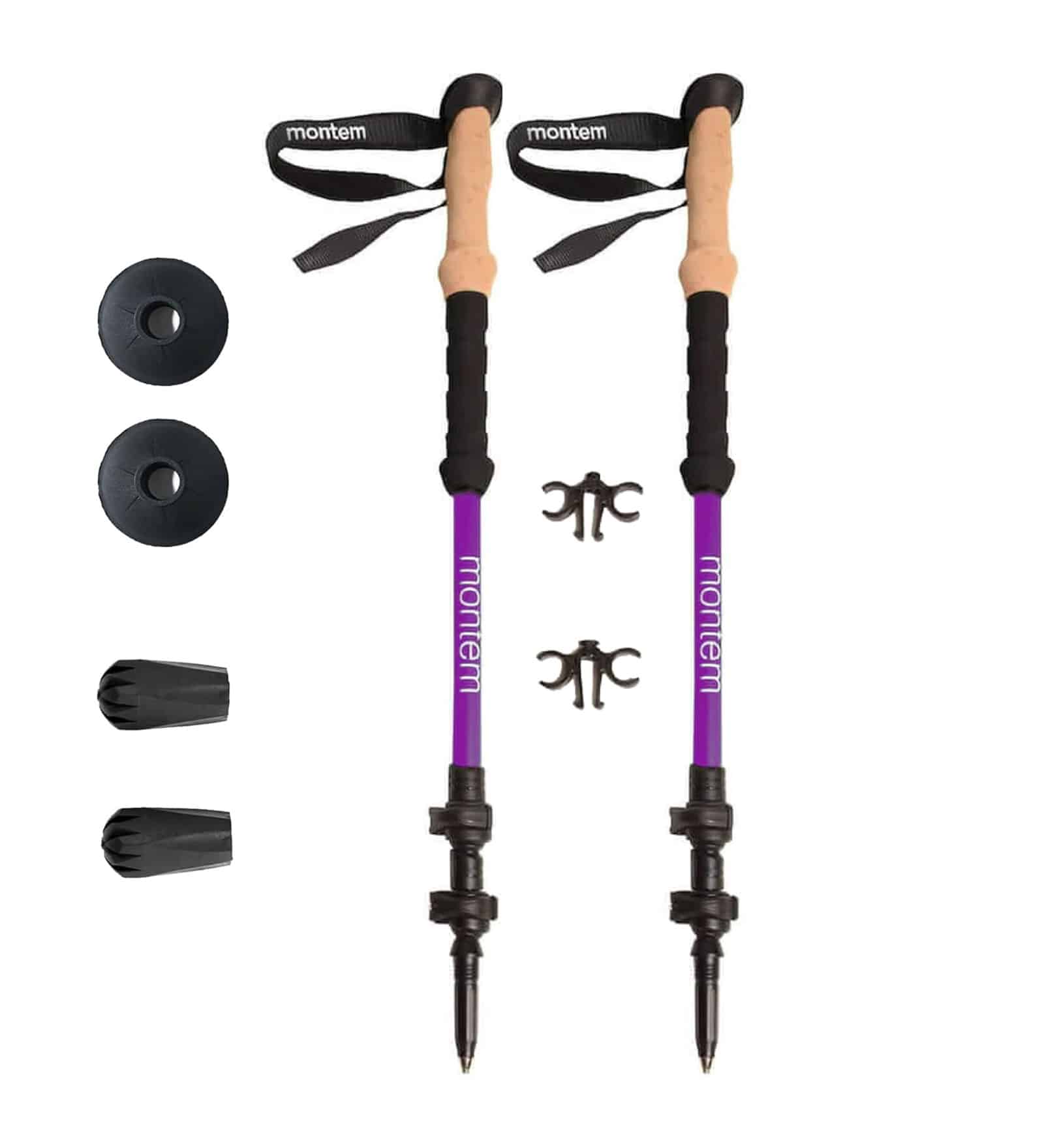 Montem collapsible aluminum trekking poles