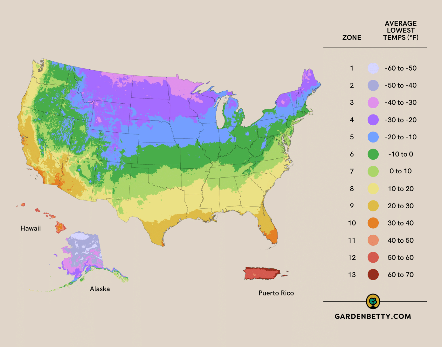Look Up Your Growing Zone and State - Usda Hardiness Zone Usa Map 1536x1205