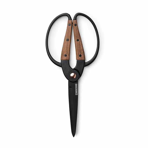 Walnut-handled garden scissors