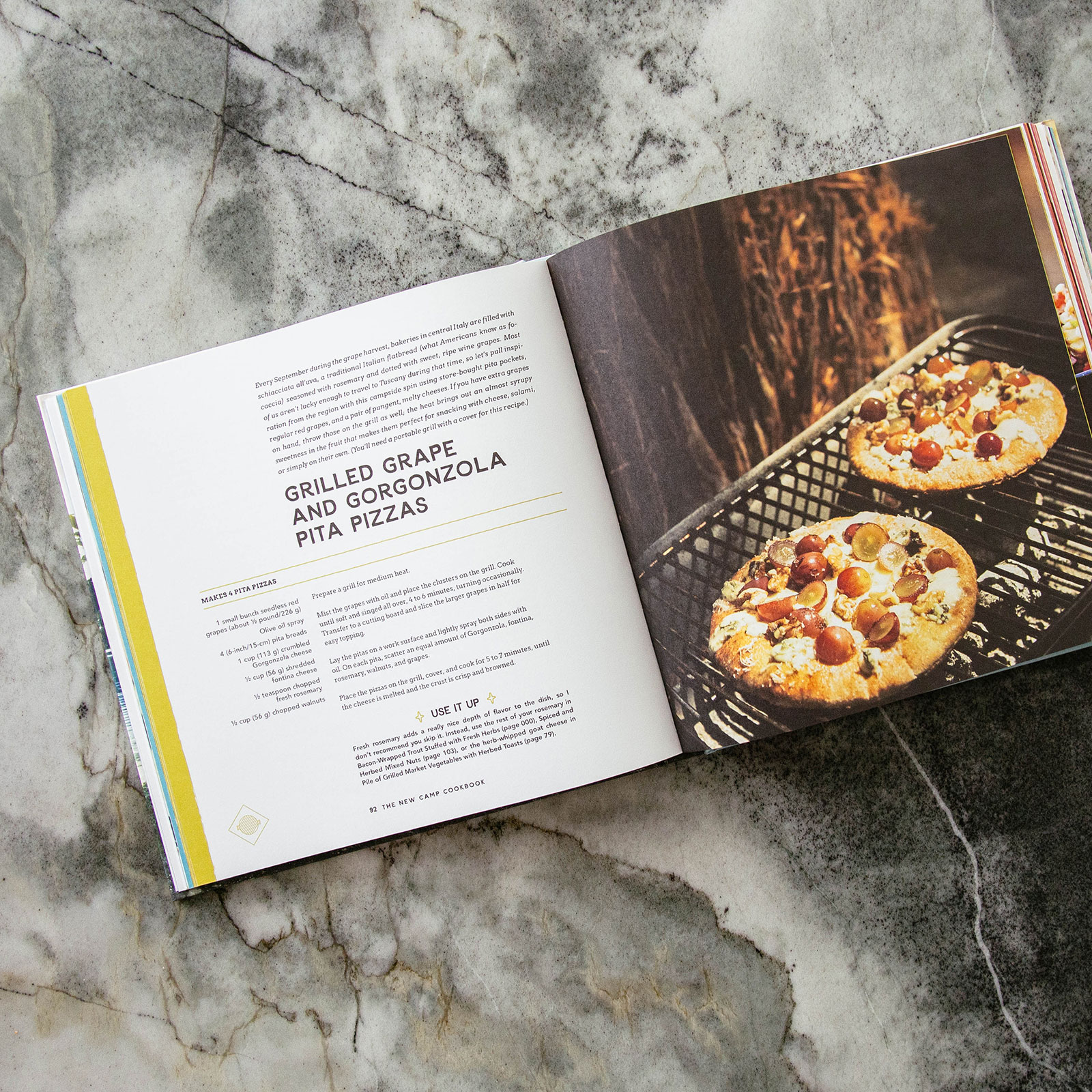 Recipe page inside The New Camp Cookbook