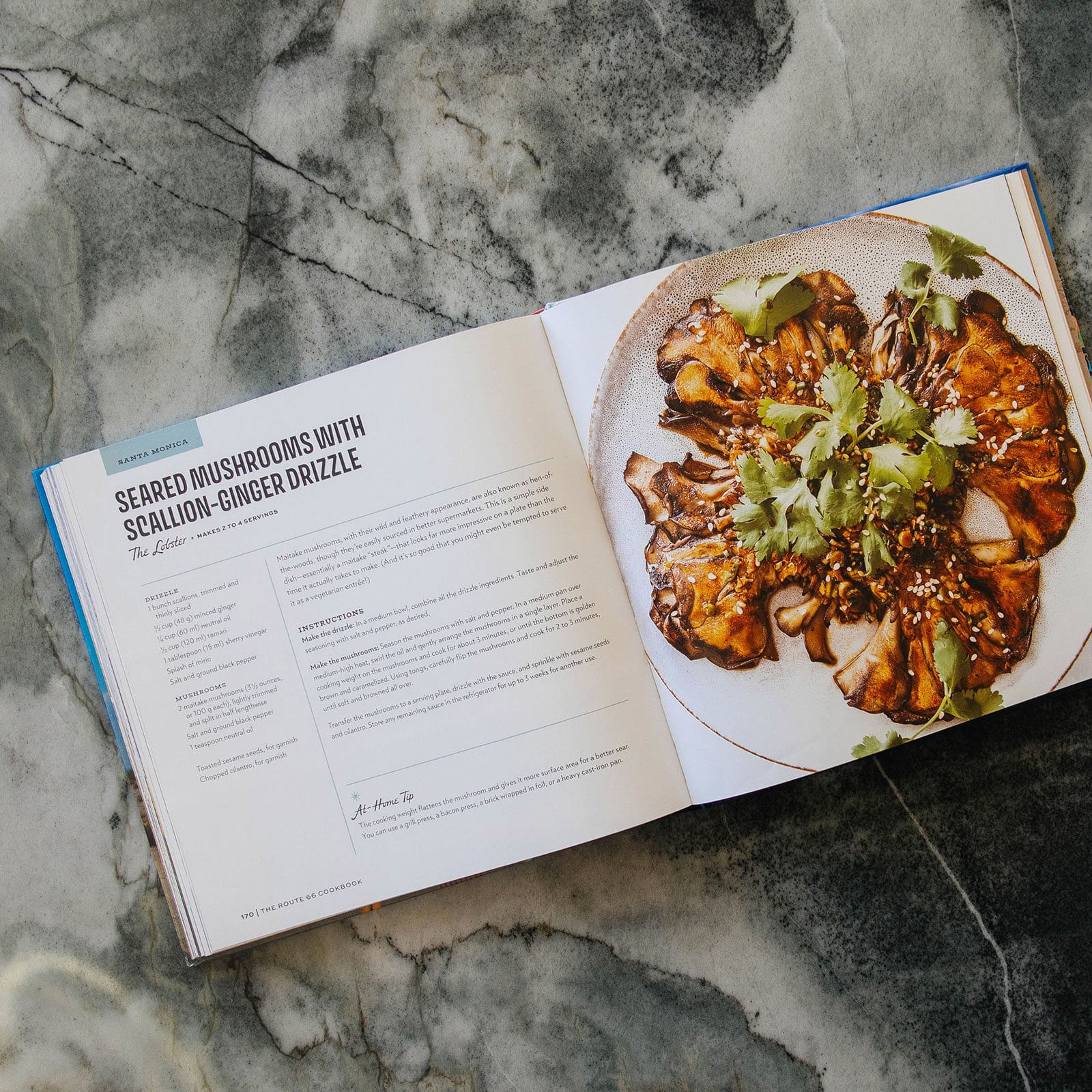 Recipe page inside The Route 66 Cookbook